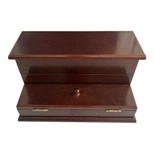 VTG Bombay Company Wooden Step Chest Organizer Box – Made in Taiwan